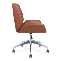 Nordic Chaise de bureau Colors | Simili cuir et piètement chromé