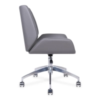 Nordic Colors Office Chair | Faux Leather & Chrome Base
