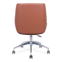 Nordic Colors Office Chair | Faux Leather & Chrome Base