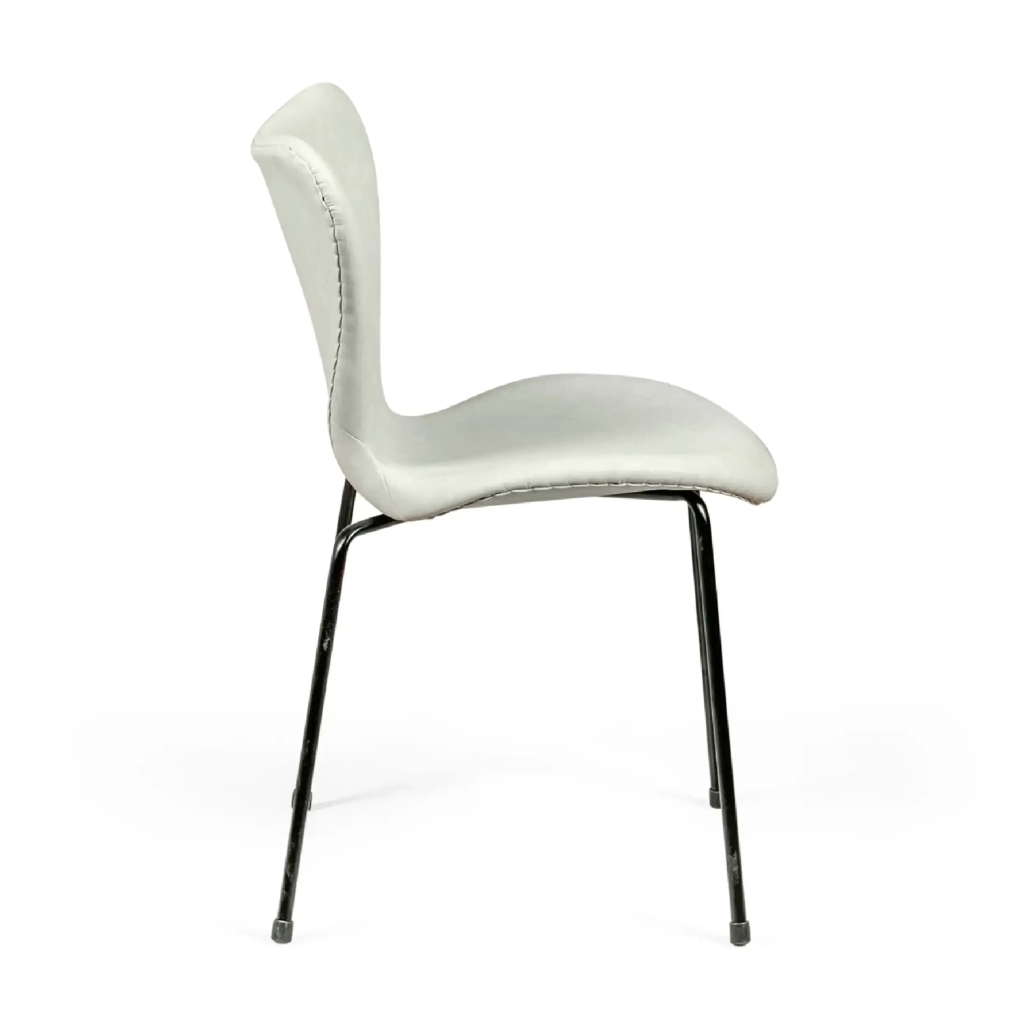 Sedia da pranzo Seven in ecopelle vintage | Design industriale moderno