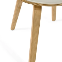 Burrow Silla de comedor Z de madera de arce | Diseño tapizado Nordic