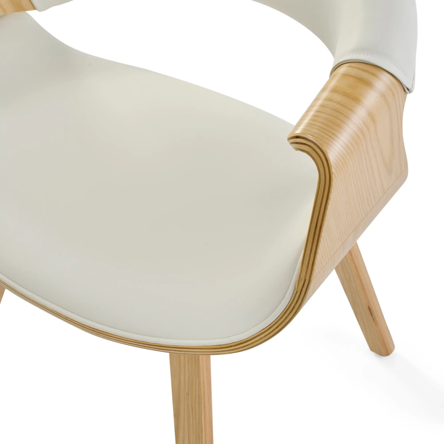 Burrow Jídelní židle Z z javorového dřeva | Čalouněný design „ Nordic “