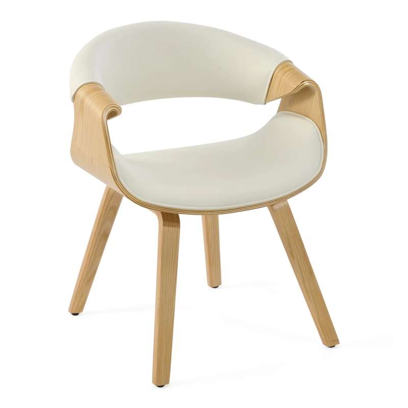 Burrow Silla de comedor Z de madera de arce | Diseño tapizado Nordic