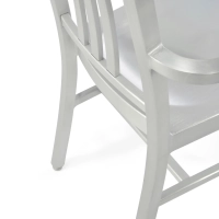 Industrial Aluminium Chair with Armrests