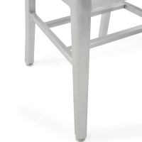 Silla de aluminio industrial Navi Army con reposabrazos | Para interior y exterior