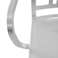 Industrial Aluminium Chair with Armrests