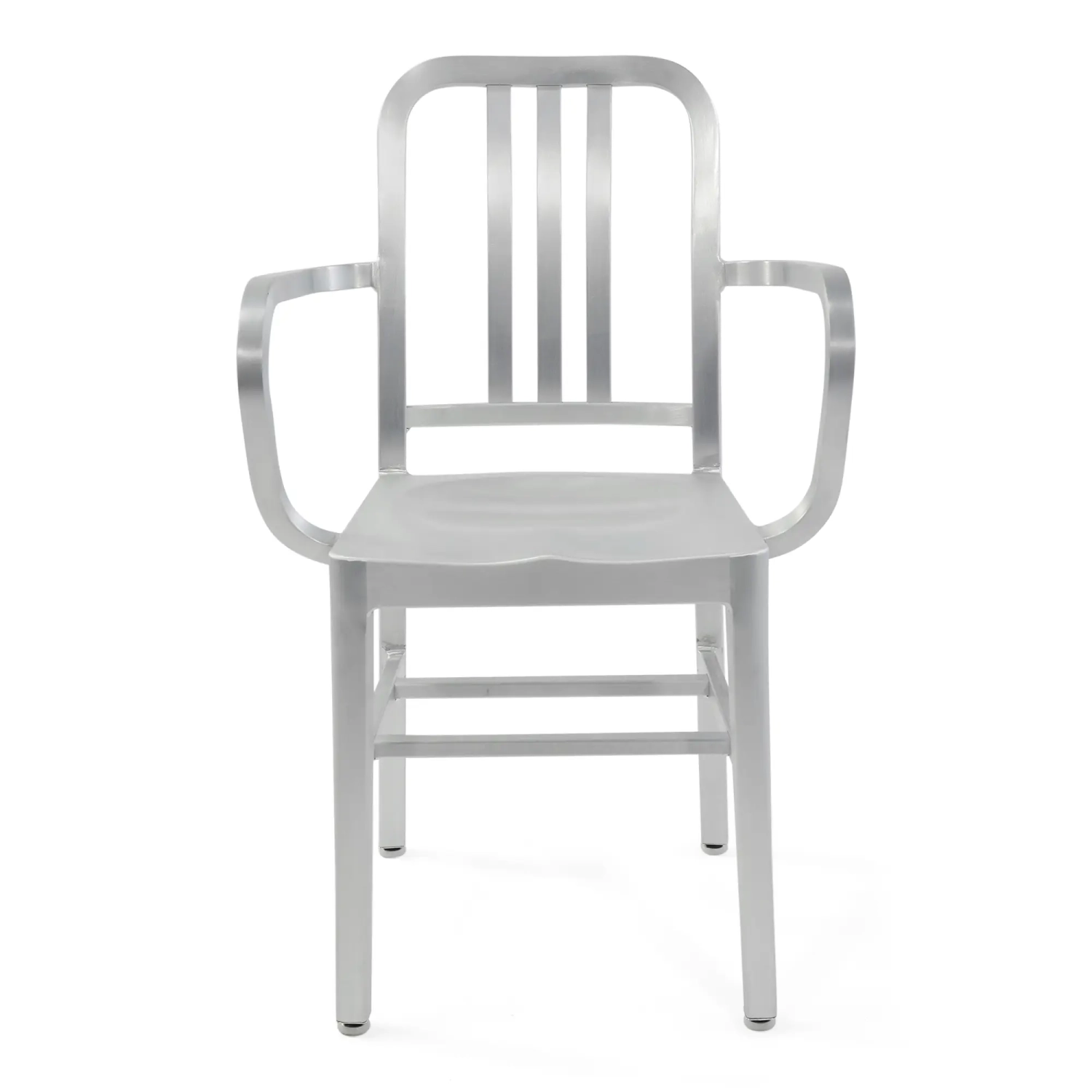 Industrial Aluminium Chair with Armrests