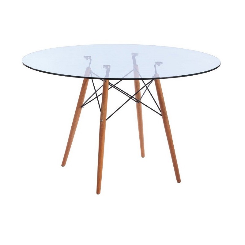 furmod Eames Glazen Stijl Tafel (120 cm)