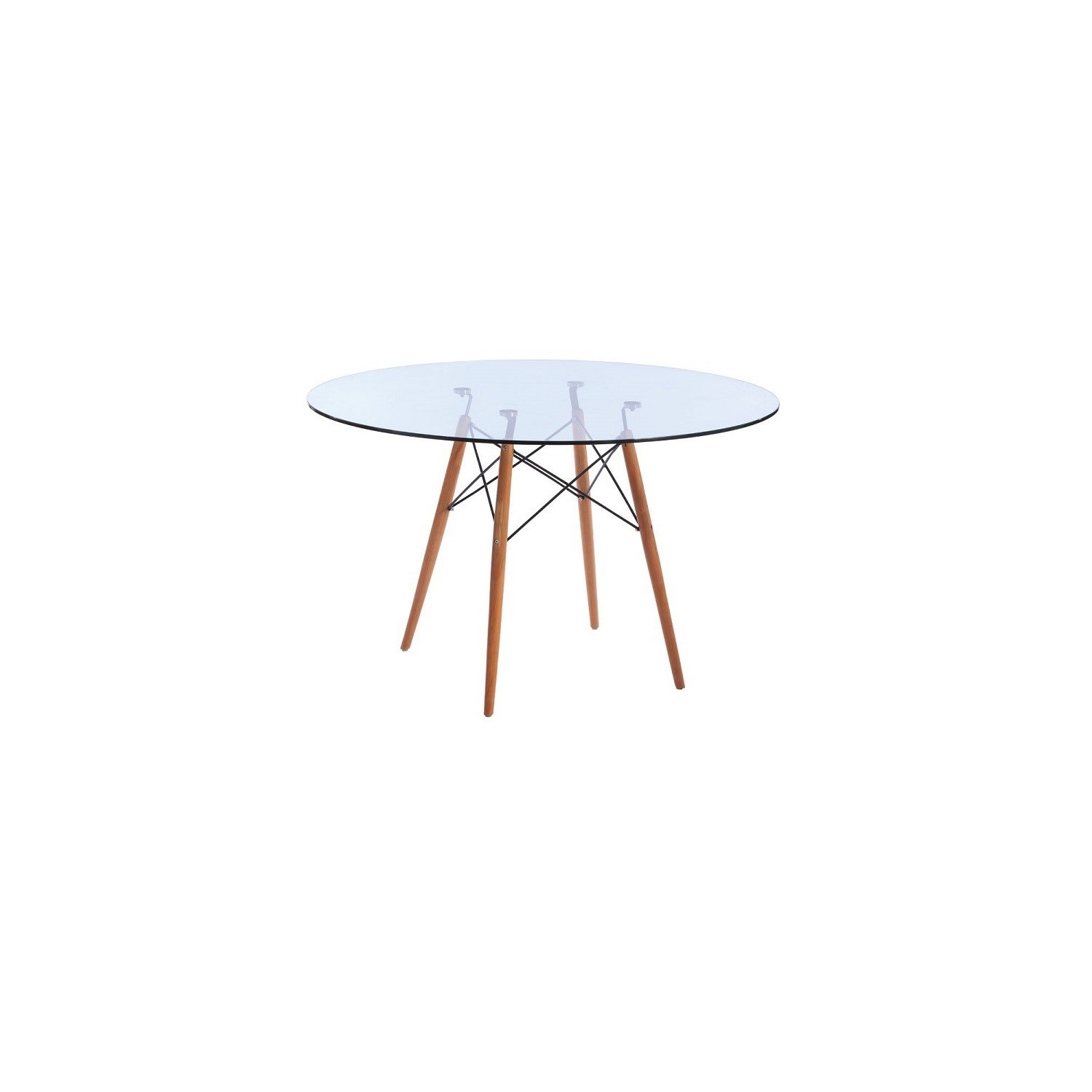 furmod Eames Glazen Stijl Tafel (120 cm)