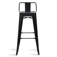 Hocker mit Rückenlehne Classic Wide Bistro Matt Icon Möbel