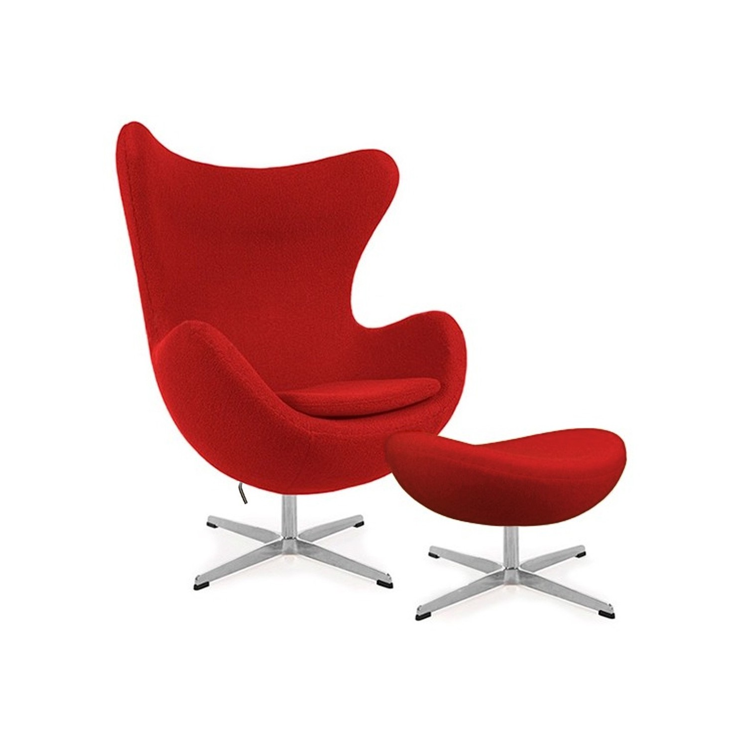 Arne Jacobsen Replica Egg -tuoli ja jalkatuki