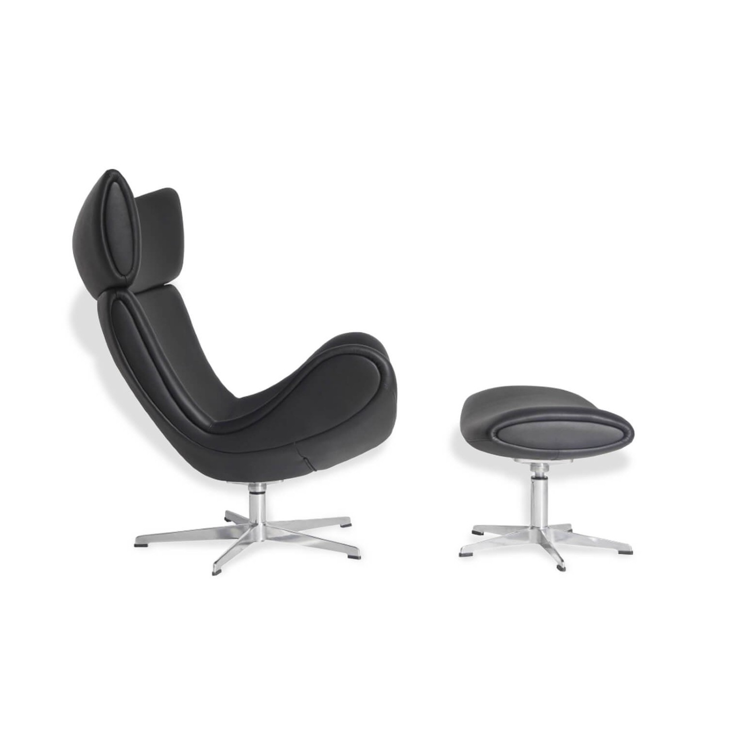 Sillón de diseño Emola en Piel Italiana