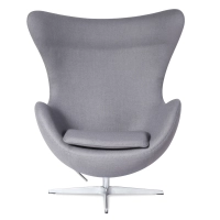 Egg Chair replica in cashmere del designer Arne Jacobsen