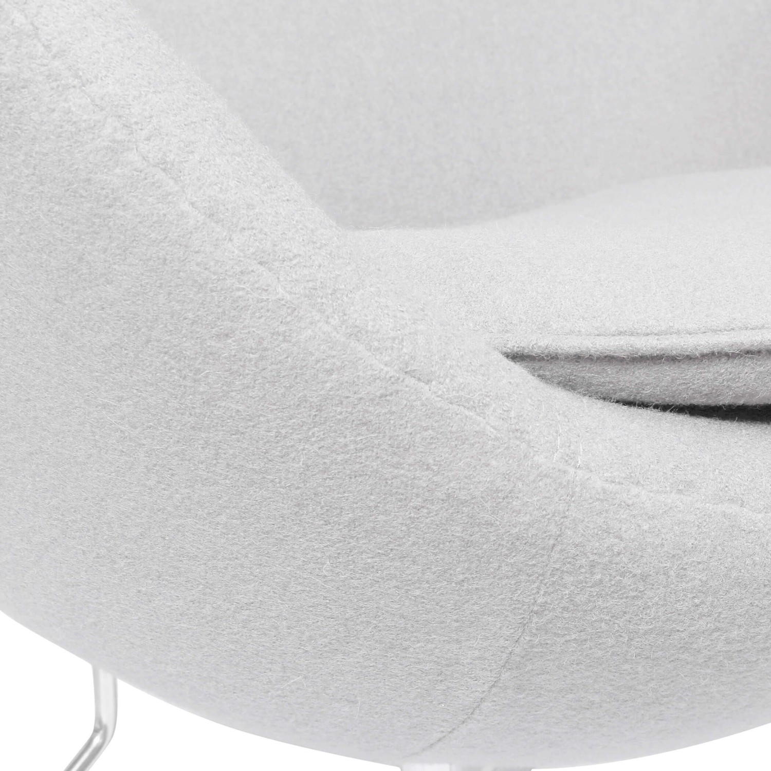 Replica Egg Chair in Cashmere from designer Arne Jacobsen