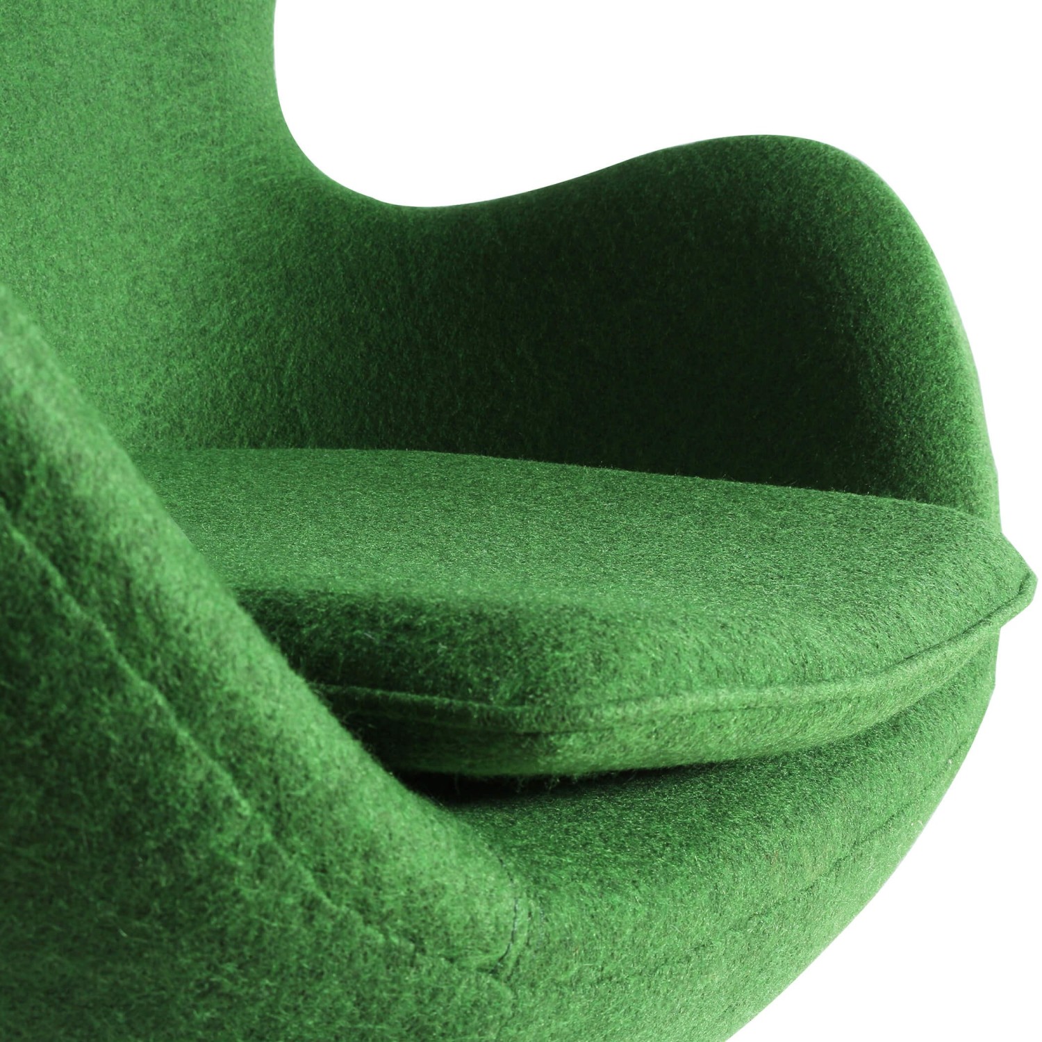 Replika židle Egg v kašmíru od designéra Arne Jacobsen