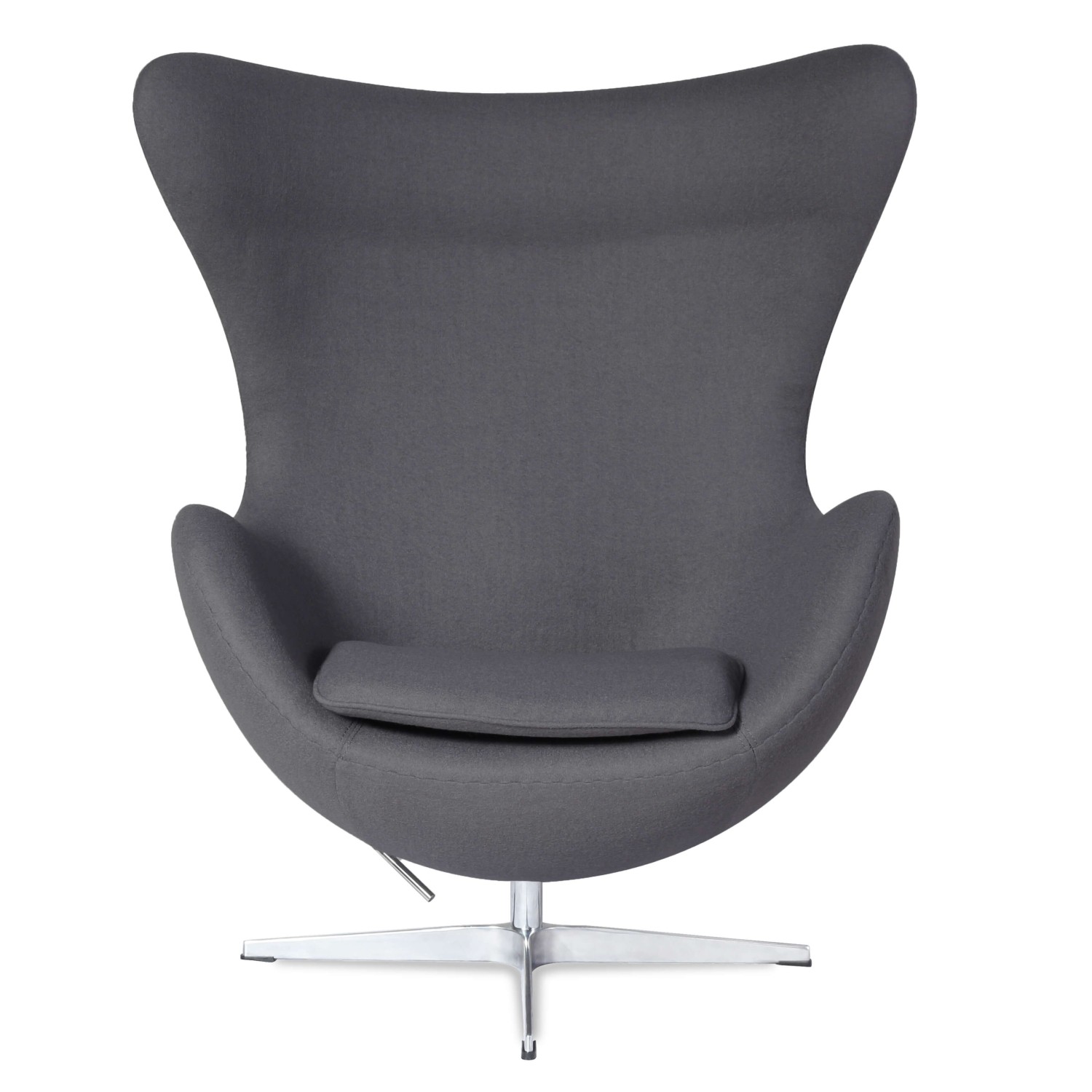 Egg Chair replica in cashmere del designer Arne Jacobsen