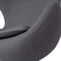 Egg Chair replica in cashmere del designer Arne Jacobsen