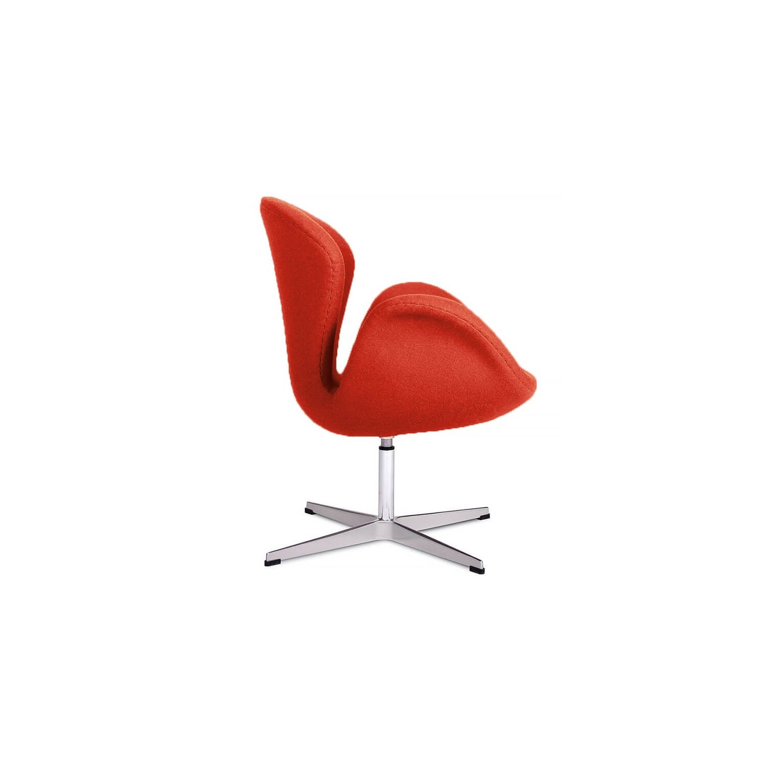 Réplica de la silla Swan en cachemir de Arne Jacobsen