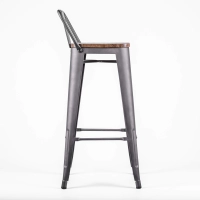 Teollinen jakkara Bistro LB Wood
