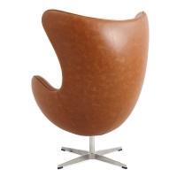Replica Egg Chair aus Kunstleder im Vintage-Look