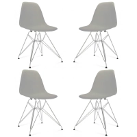 Pack de silla de diseño James Metal “New Edition”