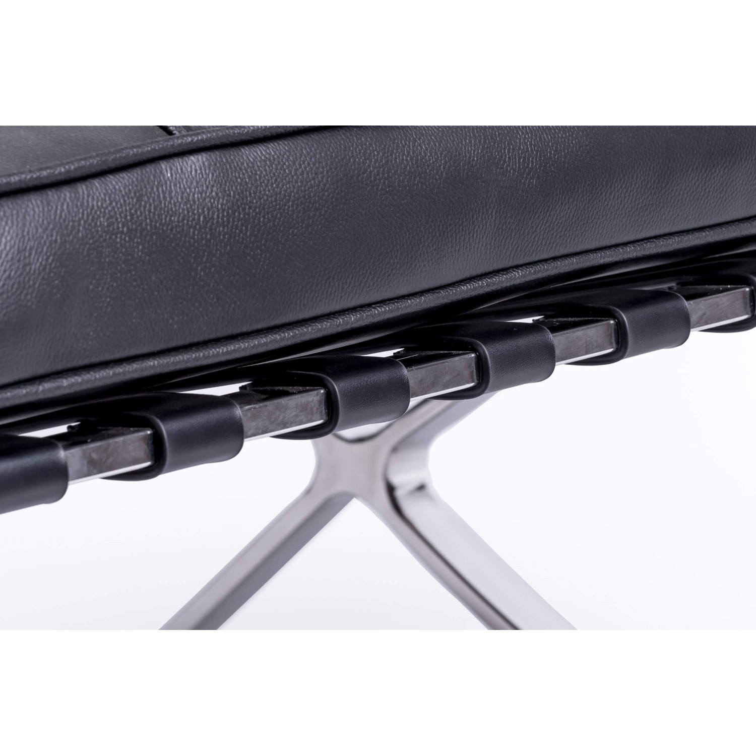 Réplica premium silla Barcelona en piel italana