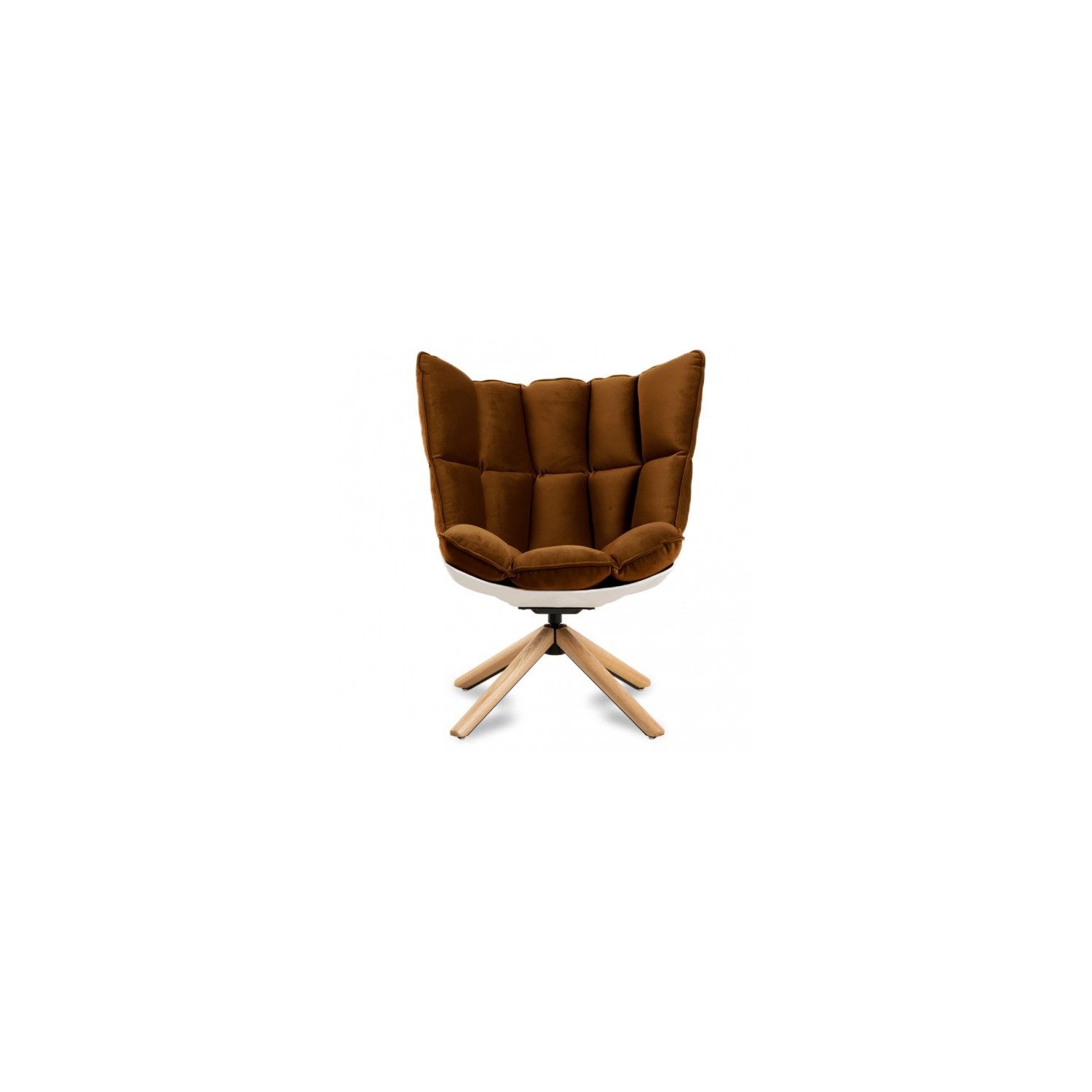 Kopio Design-nojatuolin Husk-nojatuolista upean suunnittelijan Patricia Urquiolan jalkatukilla