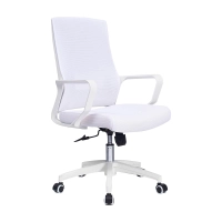 Chaise de bureau à dossier bas Mesh Ergo en maille de fibres