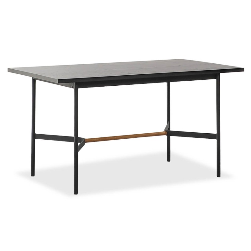 Mesa de Jantar Retangular Blackstorm 140x80cm em Madeira de Carvalho