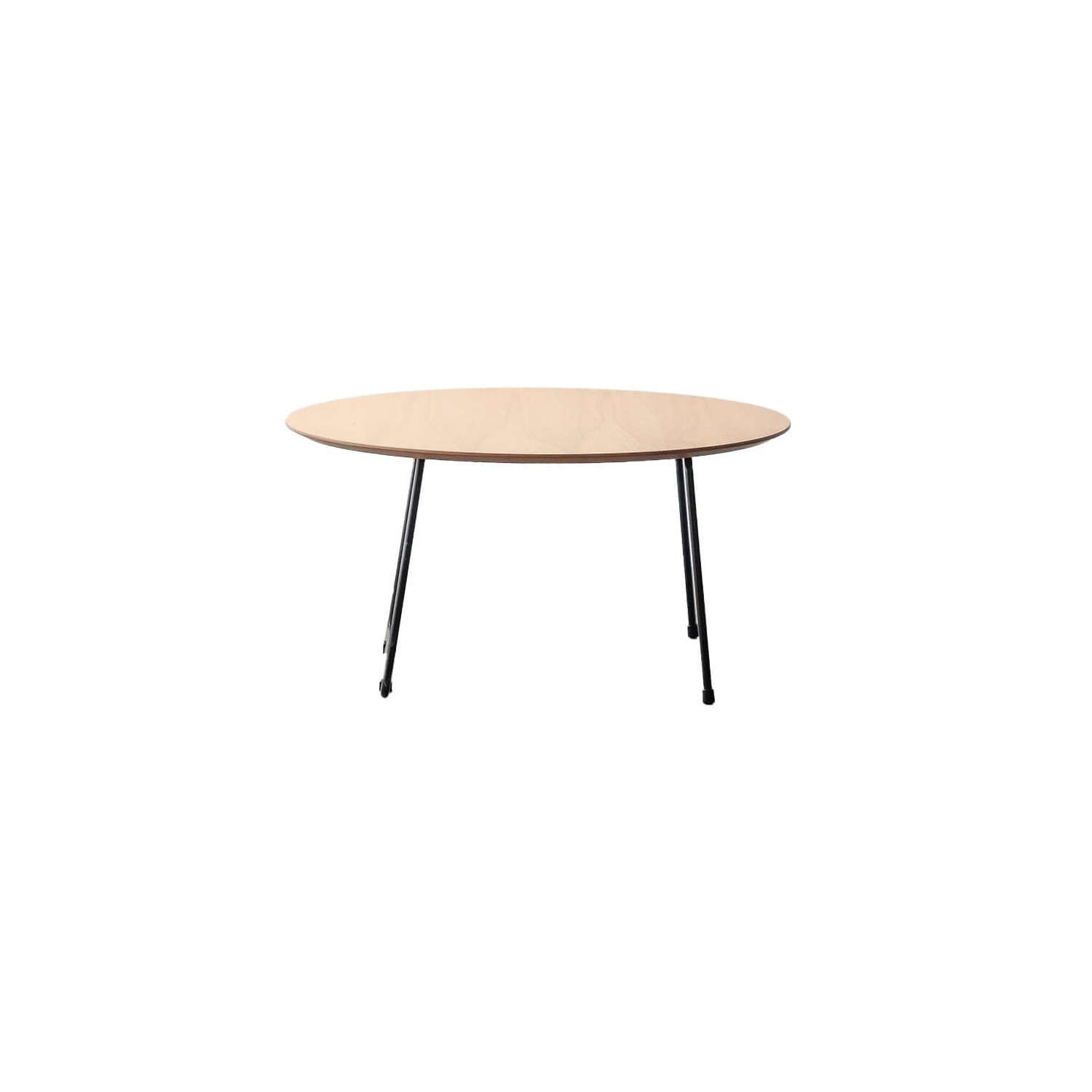 Runt soffbord 80cm i ekträ