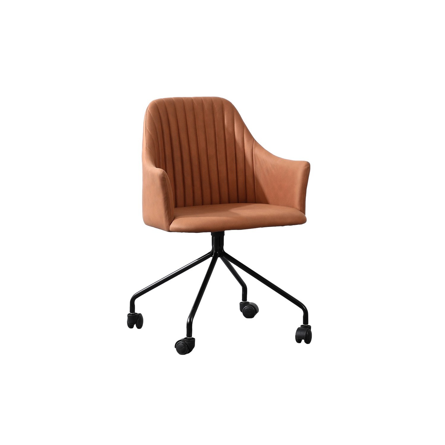Vintage Style Upholstered Office Chair 