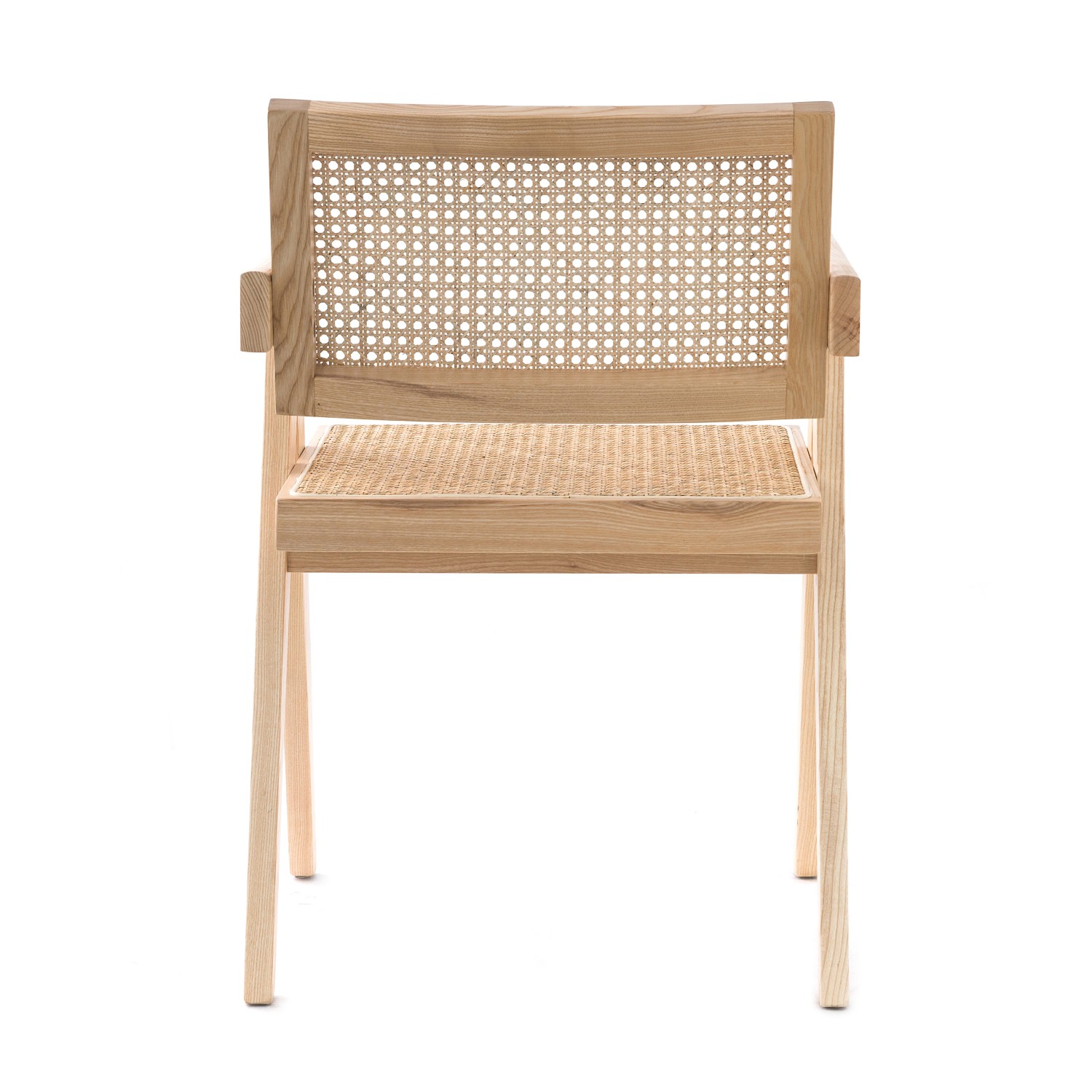 Réplica silla Chandigarh con brazos del diseñador Pierre Jeanneret 