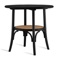 Mesa vintage Oldhouse en ratán natural y madera de fresno