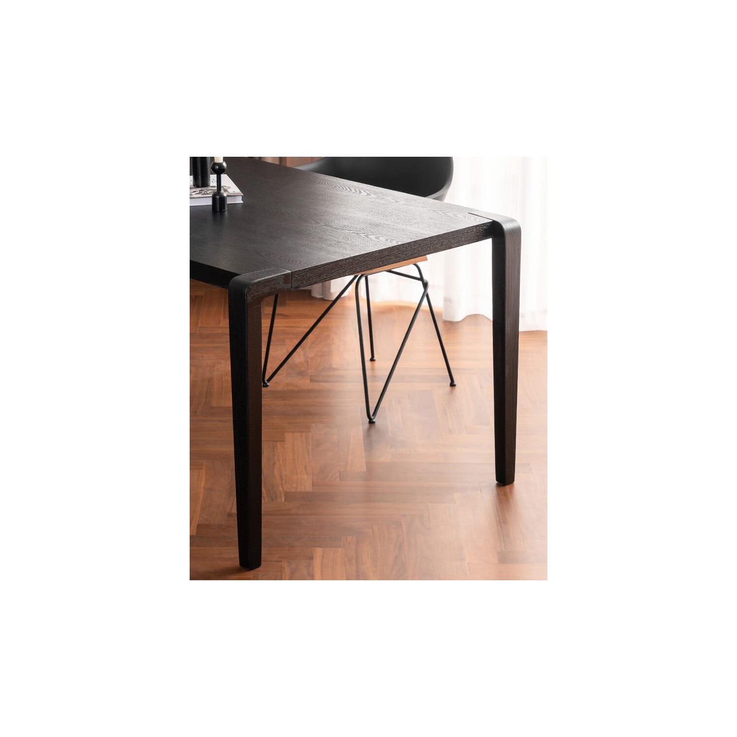 Inmod rechthoekige houten eettafel