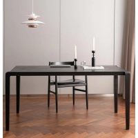 Inmod mesa de jantar retangular de madeira