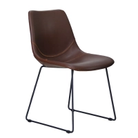 Silla Industrial City Tapizada en Polipiel