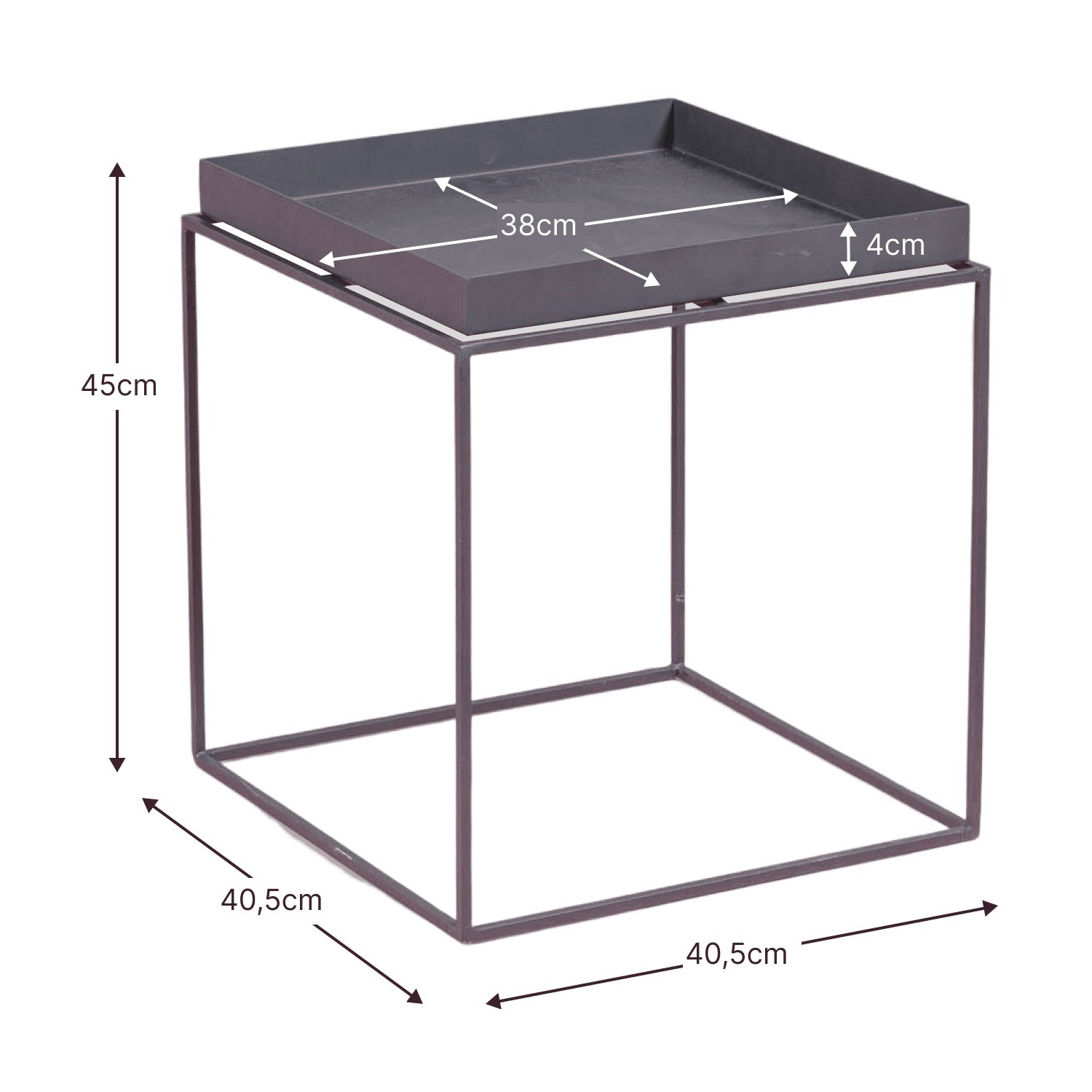 Sorento side table suitable for outdoor use