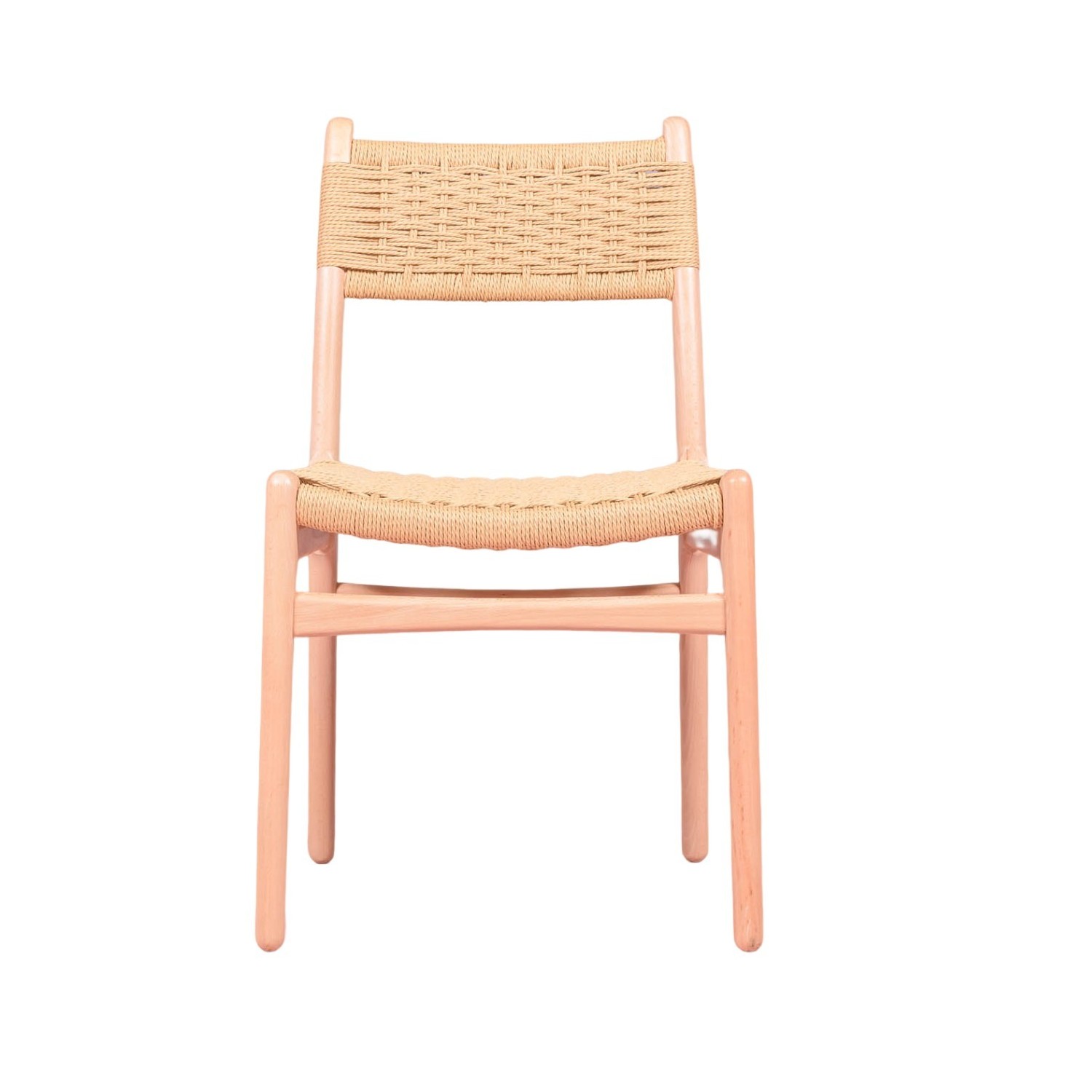 Sedia Liam Nordic in legno di faggio e corda naturale