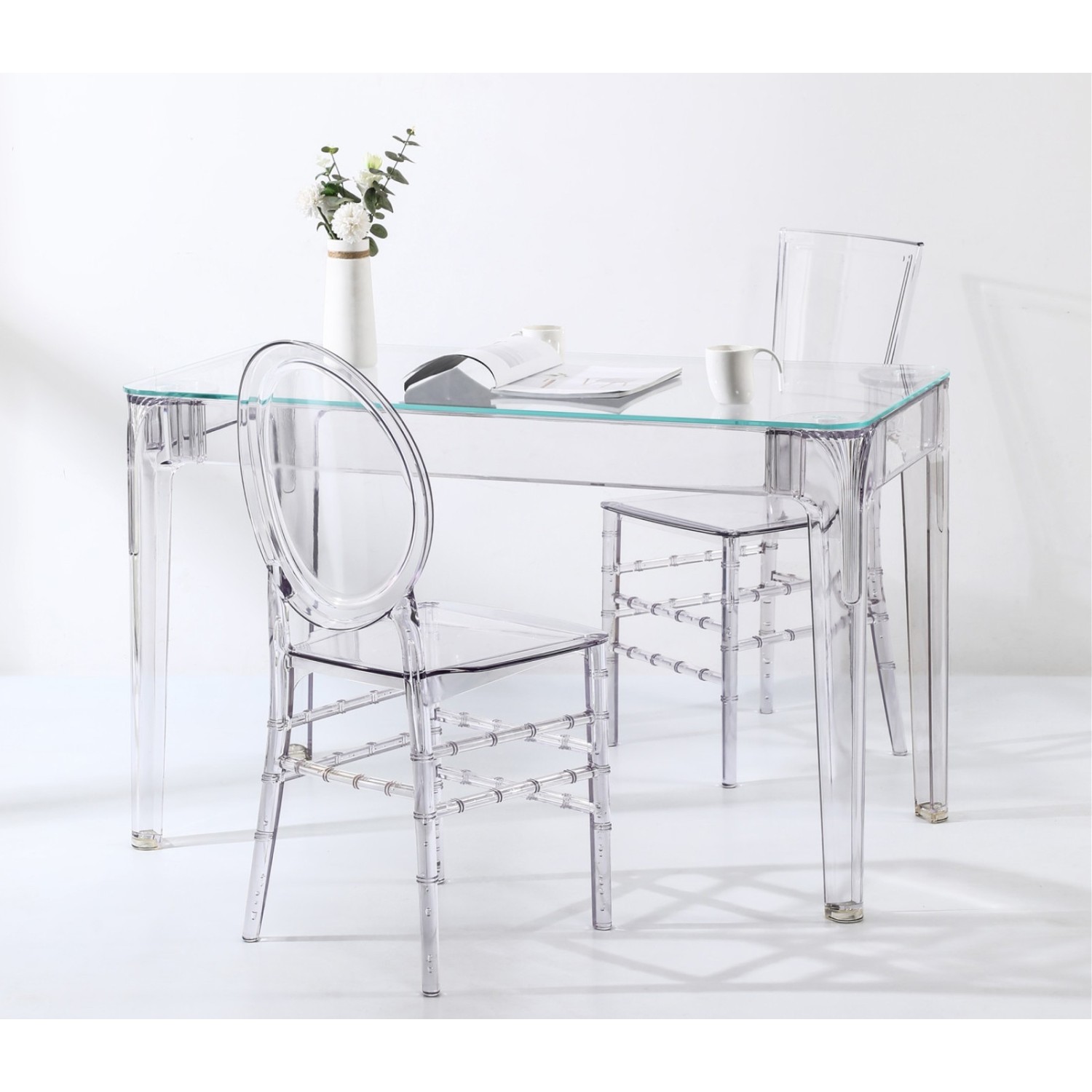 Pack Table Ghost 120cm Et 4 Chaises Felipe Ghost