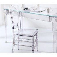 Pack Ghost Tisch 120cm und 4 Stühle Felipe Ghost