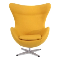Egg Chair replica in cashmere del designer Arne Jacobsen