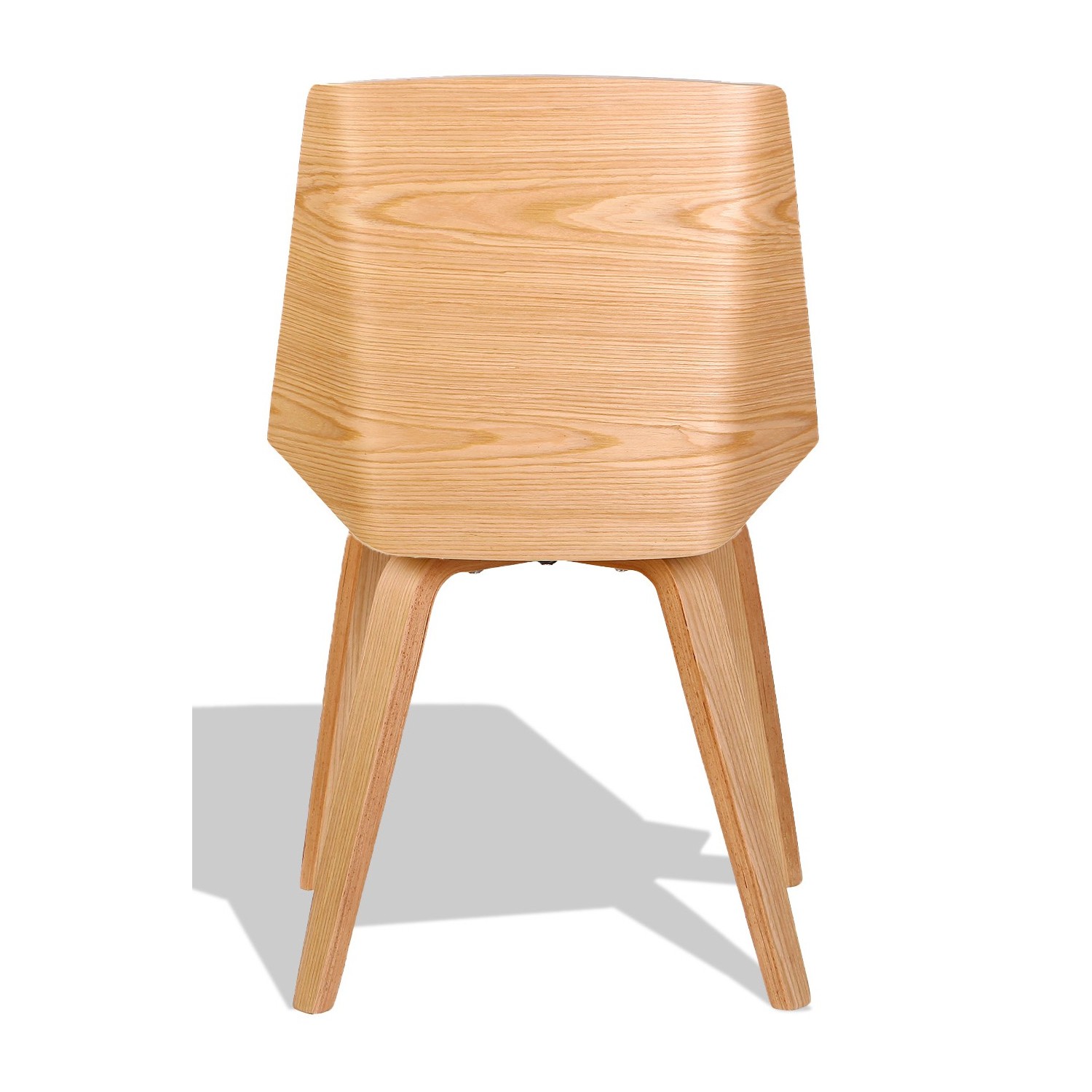 Nordic Plywood S -tuoli keinonahalla ja vaahterapuutyynyllä