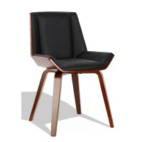 Krzesło Nordic Plywood S z poduszką ze sztucznej skóry i orzecha włoskiego