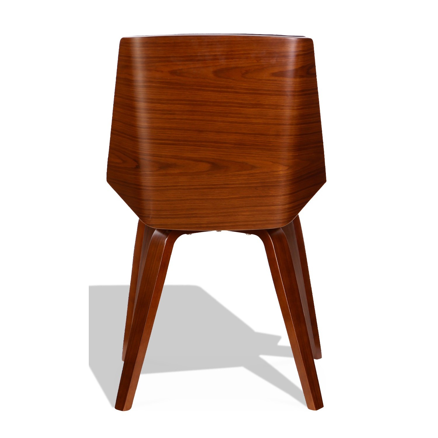 Židle Nordic Plywood S s koženkou a ořechovým polštářem