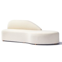 Canapé design Mozart en tissu bouclé