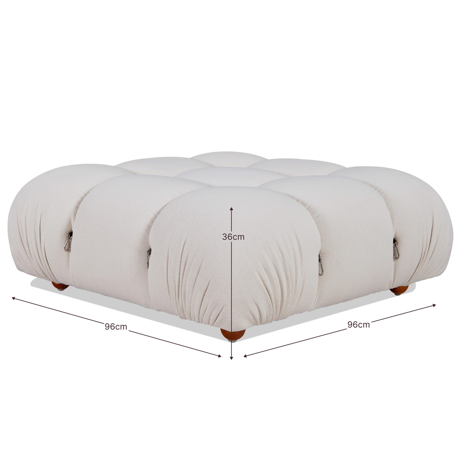 Zweiteiliges modulares Sofa Laurel mit Armlehnen