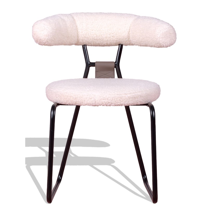 Oxford designstoel bekleed met bouclé