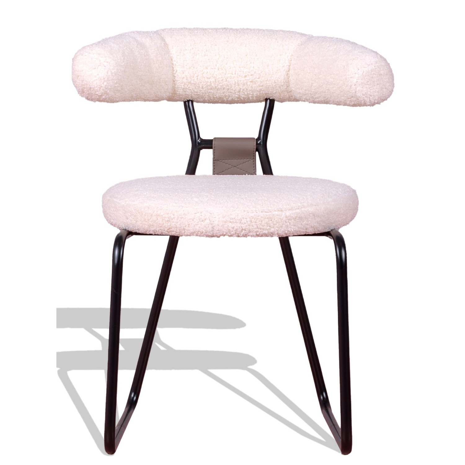 Oxford designstoel bekleed met bouclé