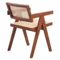 Réplique de la chaise Chandigarh avec accoudoirs du designer Pierre Jeanneret 