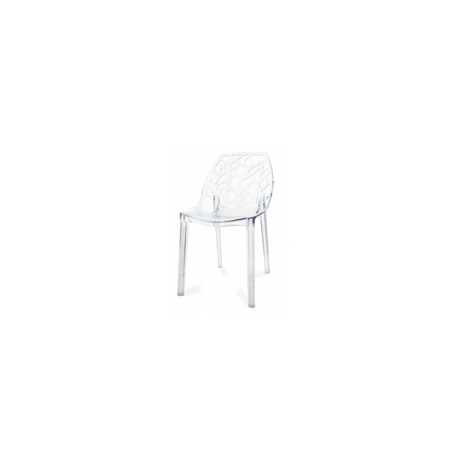 PACK 4 CHAISES VEGTALES TRANSPARENTES